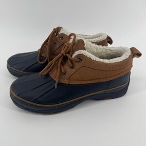 G.H. Bass Hail I Duck Shoes Women's W9 Brown Tan Shearling Lined Water-Resistant